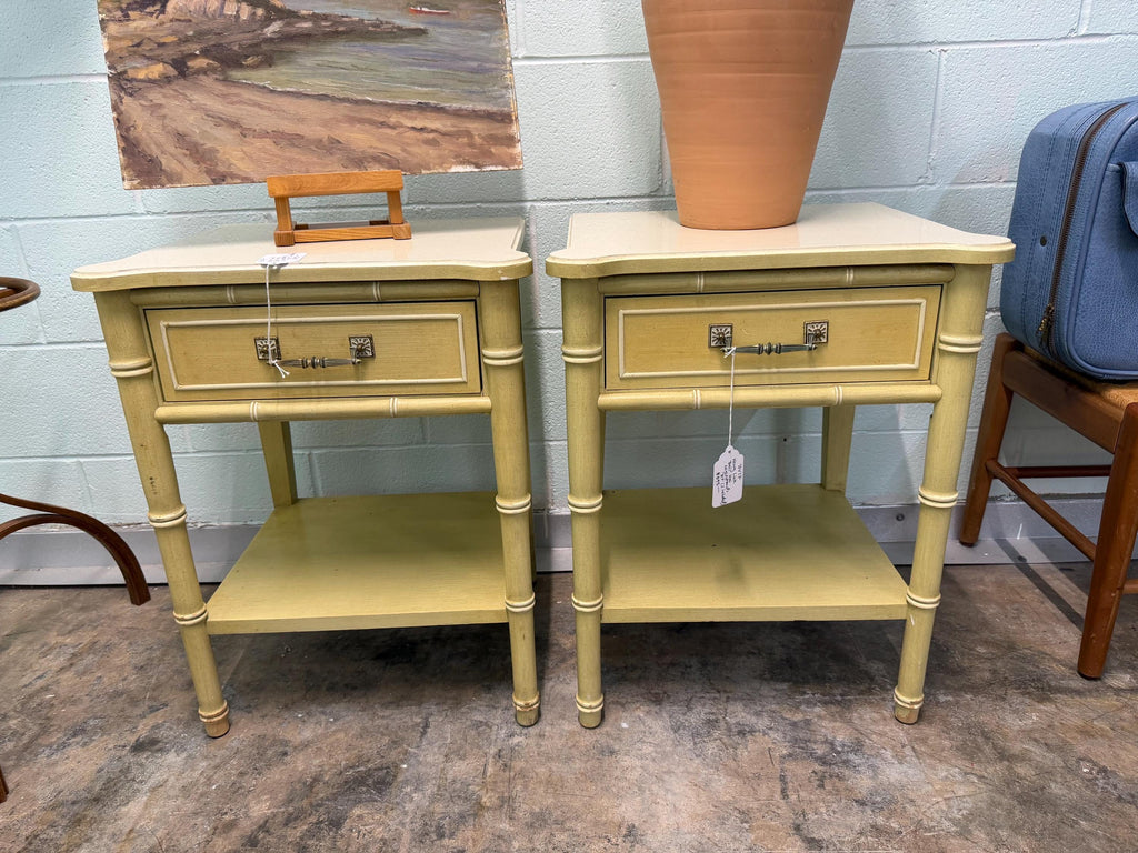 Vintage Henry Link Bali Hai Nightstands (Pair)
