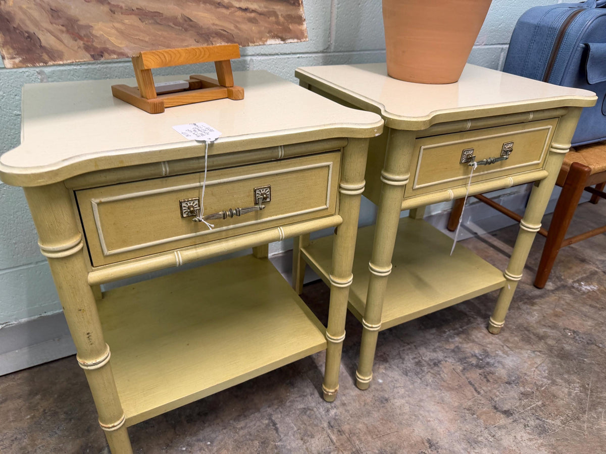 Vintage Henry Link Bali Hai Nightstands (Pair)