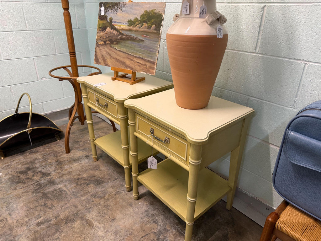 Vintage Henry Link Bali Hai Nightstands (Pair)
