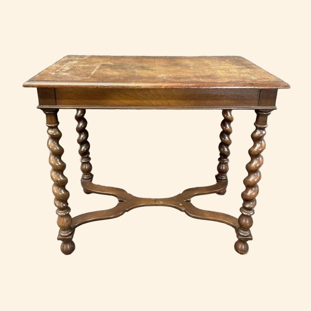 Antique English Barley Twist Entry Table