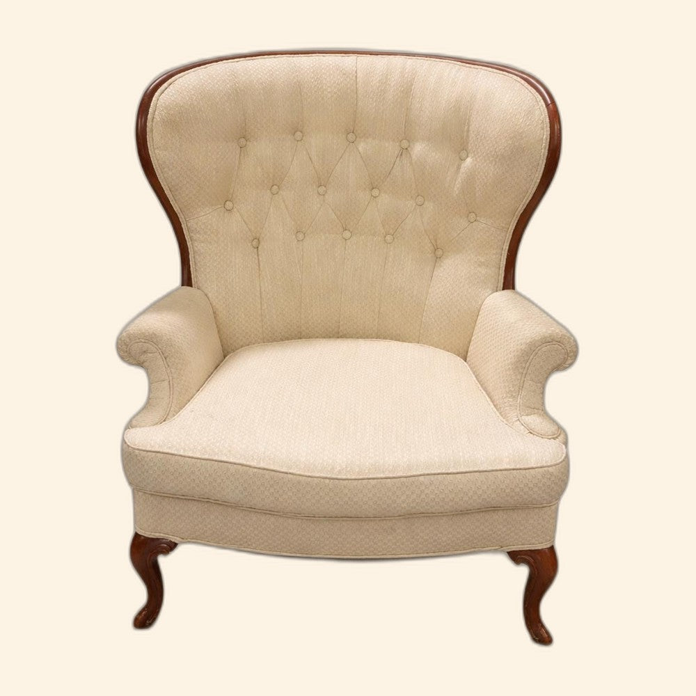 Vintage French Provincial Wingback Chair
