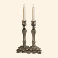 Antique Victorian Silverplate Candlesticks (Pair)