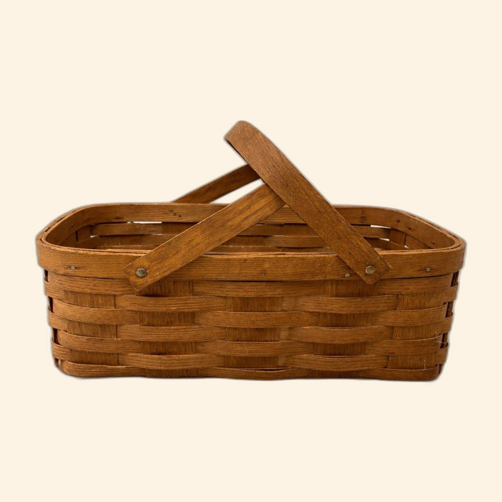Vintage Handwoven Basket