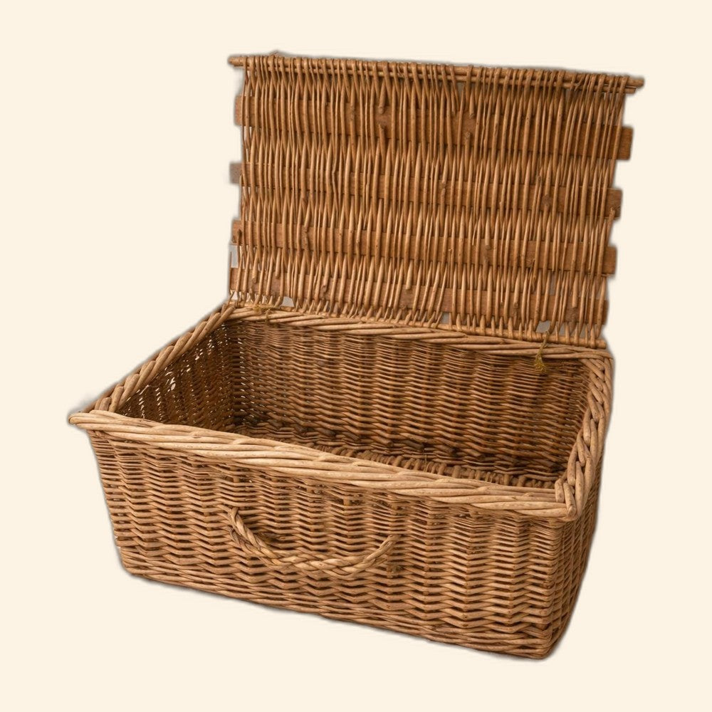 Vintage Wicker Trunk Basket