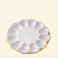 Vintage Pressed Glass Deviled Egg Plate
