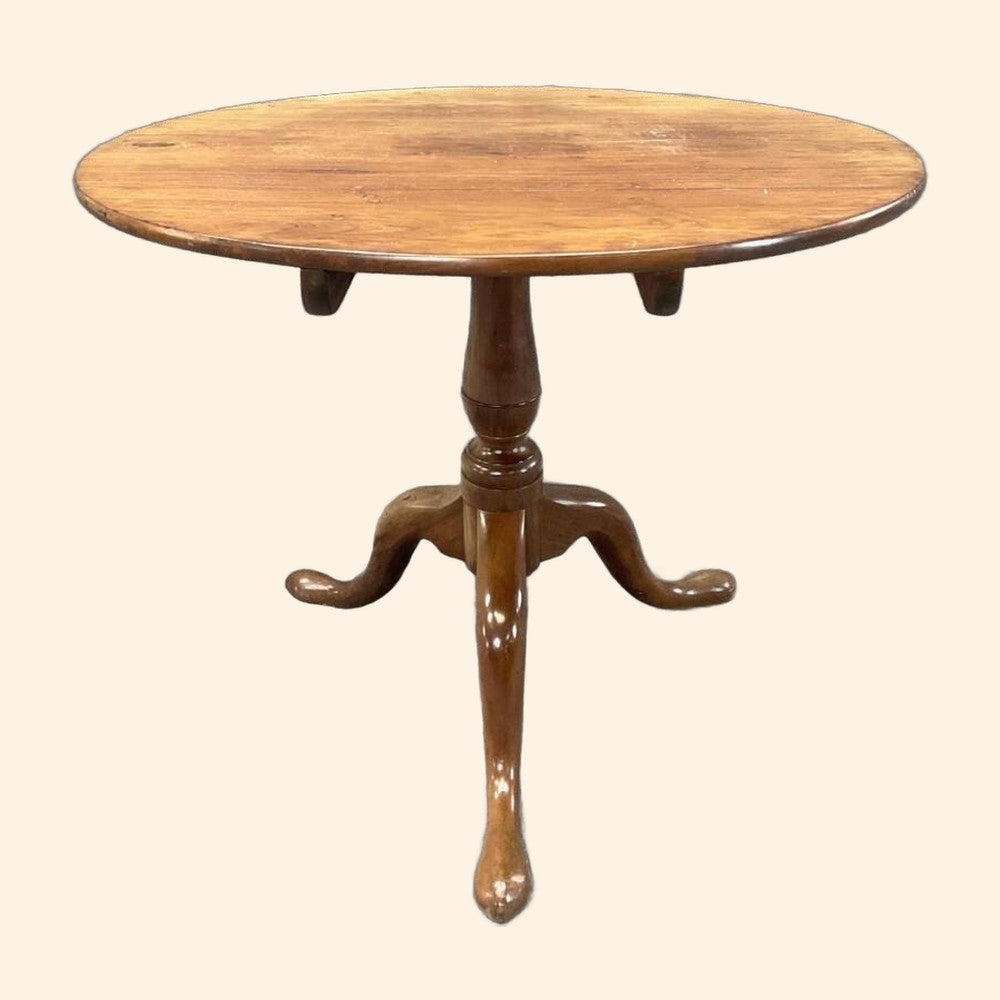 Antique Tilt-Top Pedestal Tea Table