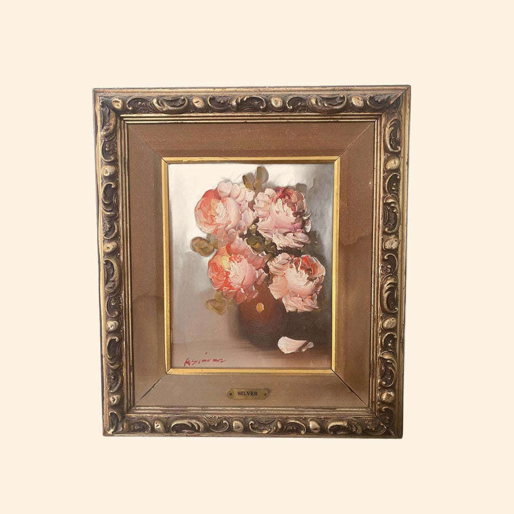 Vintage Floral Oil Painting