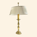 Vintage Solid Brass Candlestick Lamp