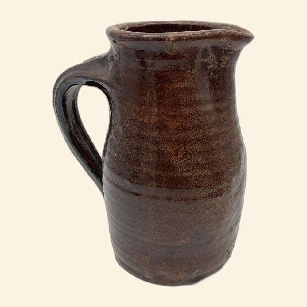 Antique Hand-Thrown Stoneware Jug