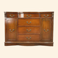 Vintage Bow Front Server