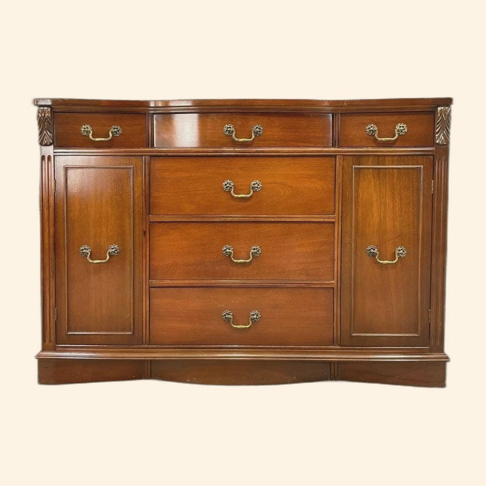 Vintage Bow Front Server