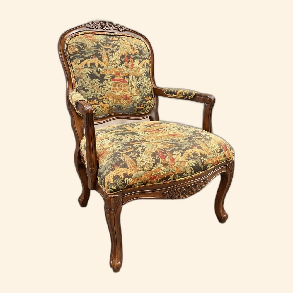 Vintage Chinoiserie Armchair