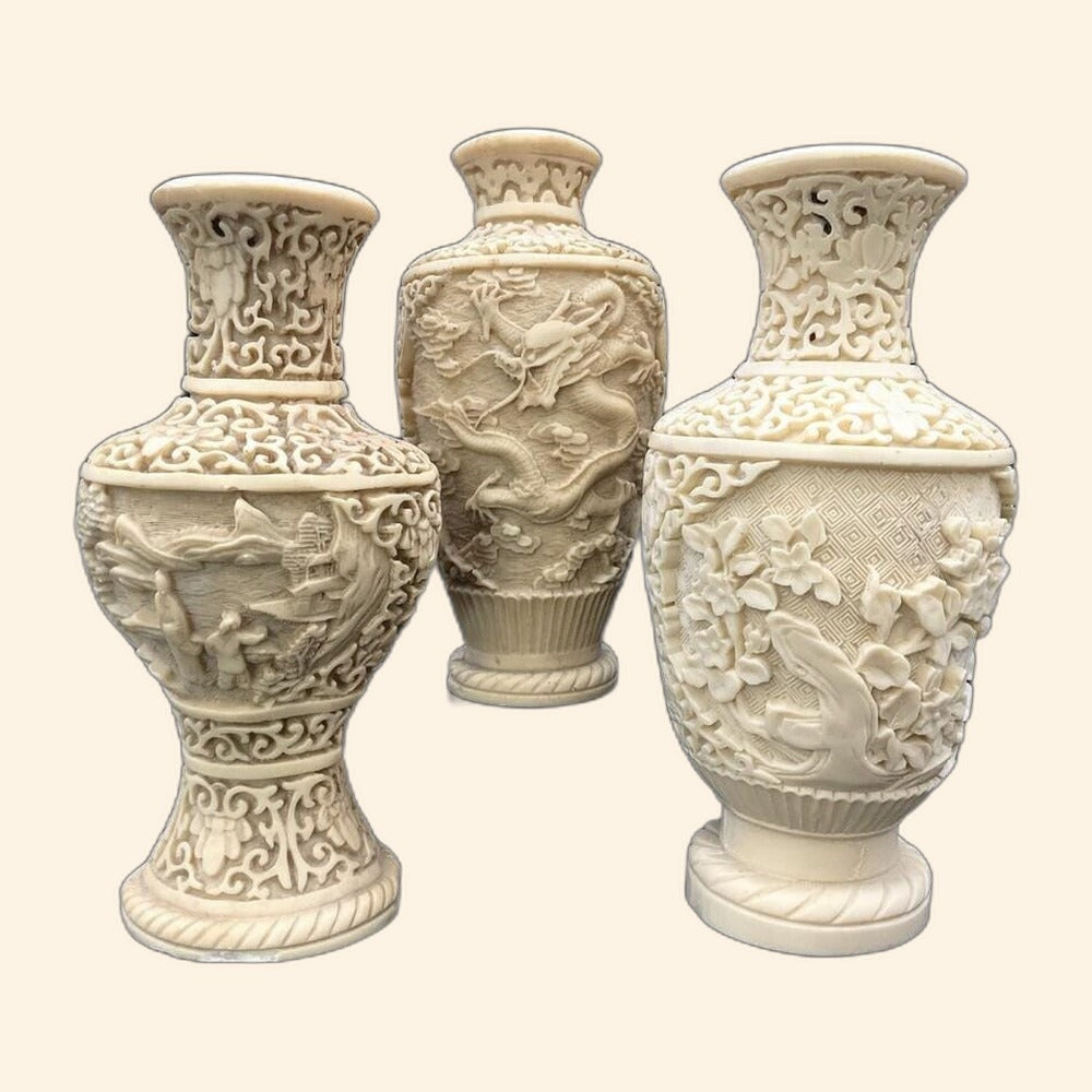 Vintage Norleans Chinoiserie Vase