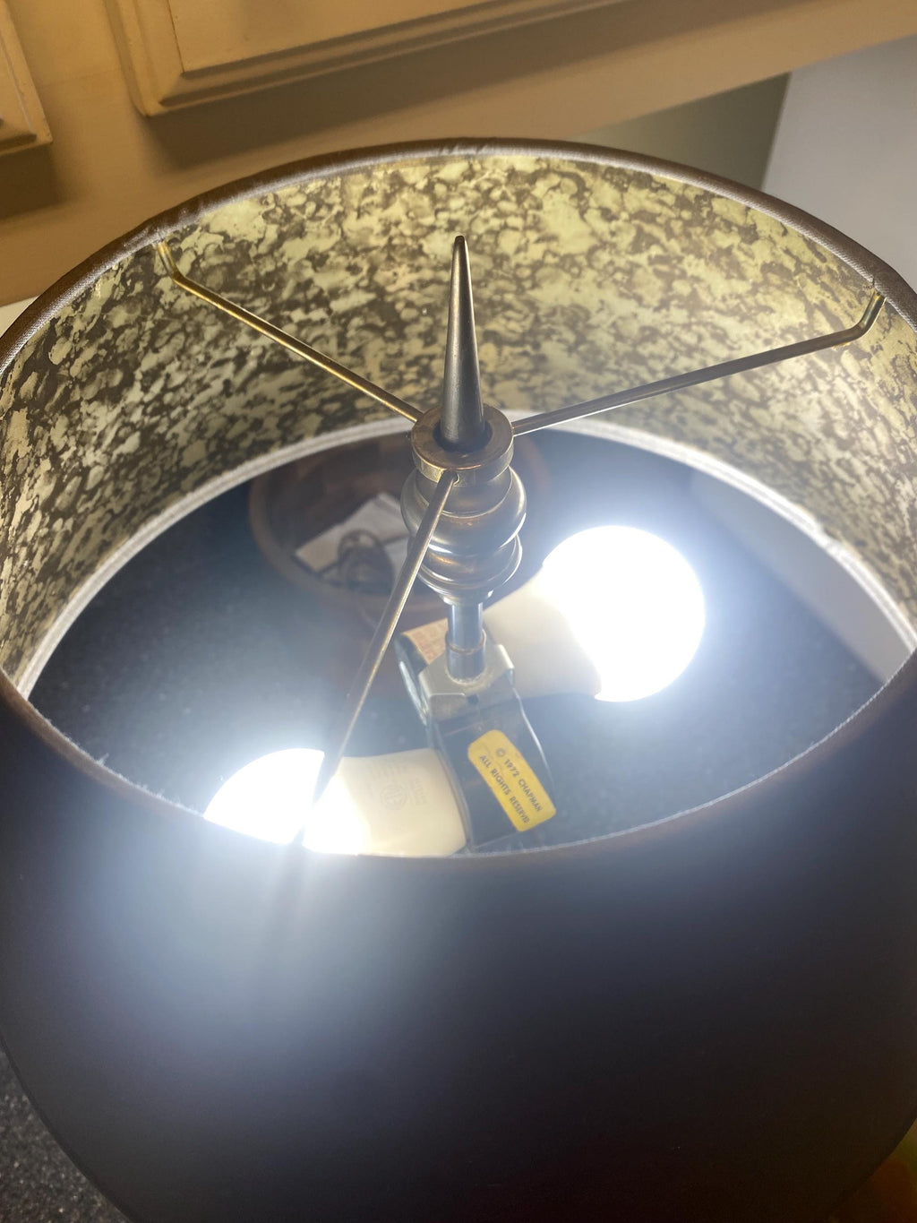 French Bouillotte Style Brass Table Lamp