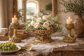 Antique Gilt Syroco Mantle Set – Rococo Bowl & Candle Holders