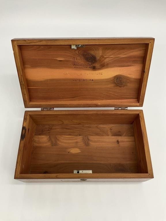 Vintage Lane Mini Cedar Chest – 1960s Keepsake Box, Gamburg's Furniture