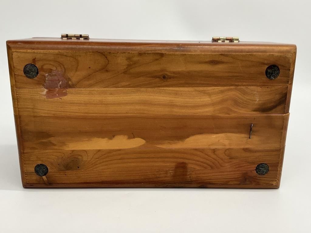 Vintage Lane Mini Cedar Chest – 1960s Keepsake Box, Gamburg's Furniture