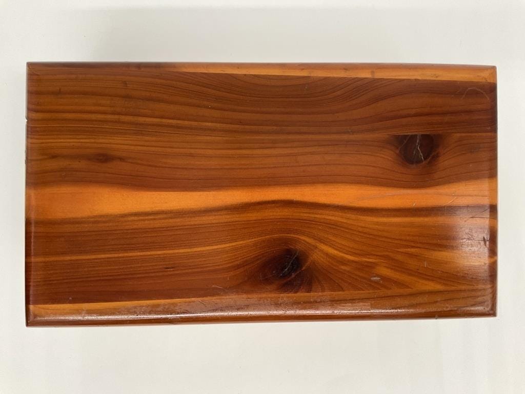 Vintage Lane Mini Cedar Chest – 1960s Keepsake Box, Gamburg's Furniture