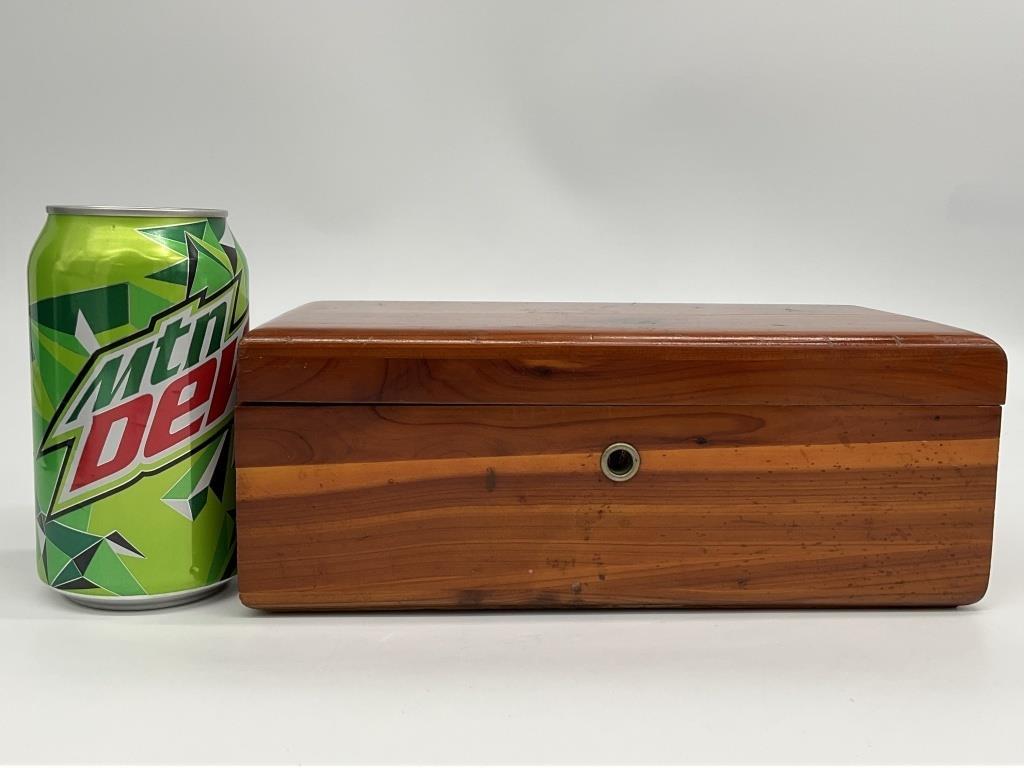Vintage Lane Mini Cedar Chest – 1960s Keepsake Box, Gamburg's Furniture