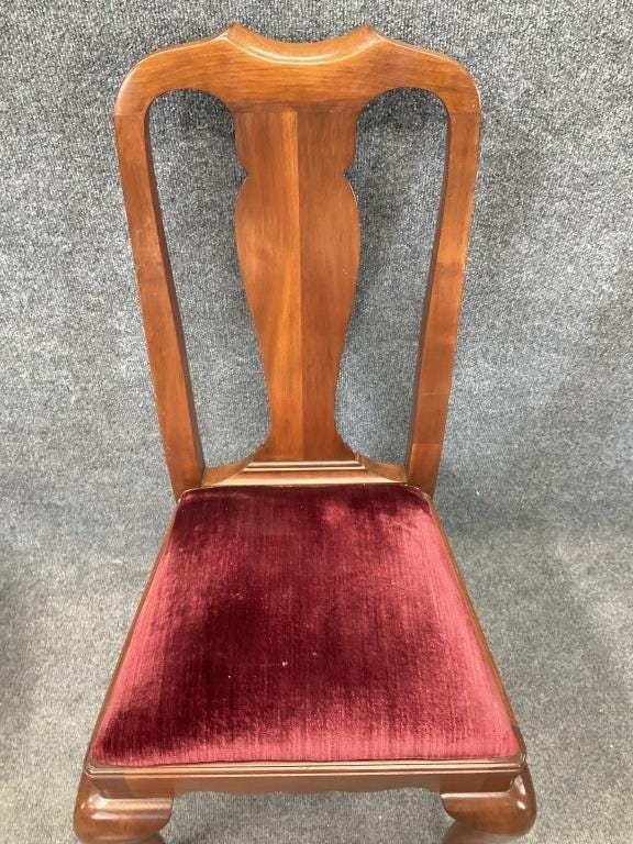 Set of 8 Henkel Harris Queen Anne Dining Chairs | 2 Arm, 6 Side | Traditional Heirloom