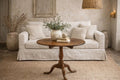 Antique Tilt-Top Pedestal Tea Table | Colonial Revival Tripod Base Accent Table