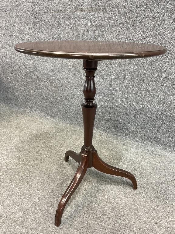 1930s Brandt Mahogany Spider Leg Side Table - Georgian Style Vintage Furniture