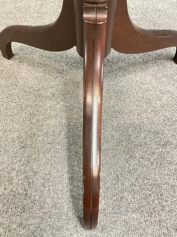 1930s Brandt Mahogany Spider Leg Side Table - Georgian Style Vintage Furniture