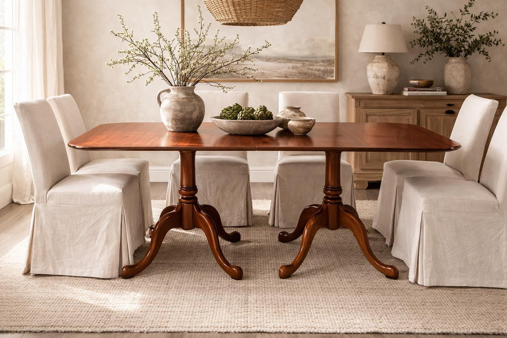 Henkel Harris Pedestal Dining Table with Three Leaves | Traditional American Heirloom