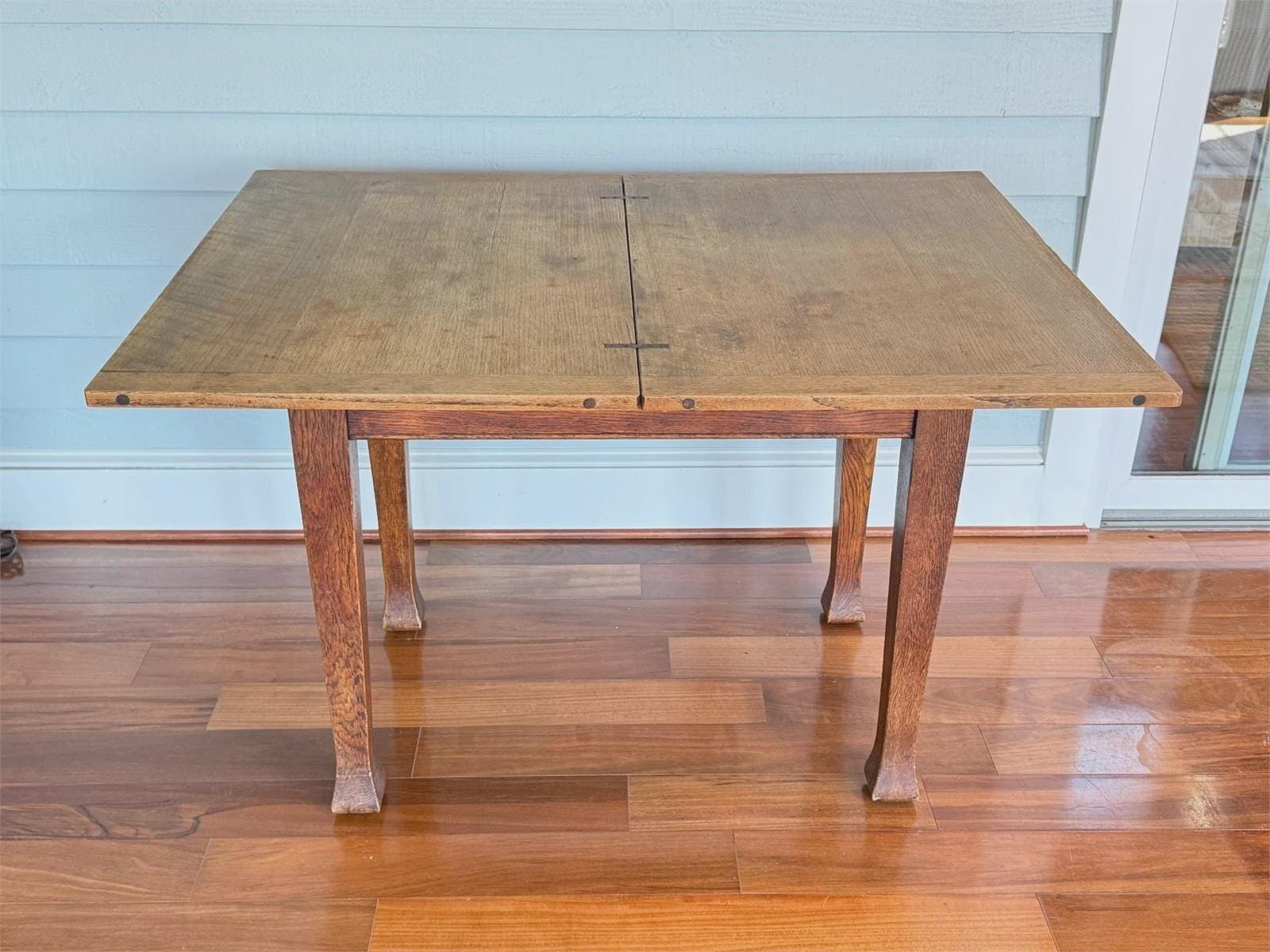 Antique Arts & Crafts Oak Rotating Game Table, Circa 1900–1910 | Mission Style Console, Early American Oak