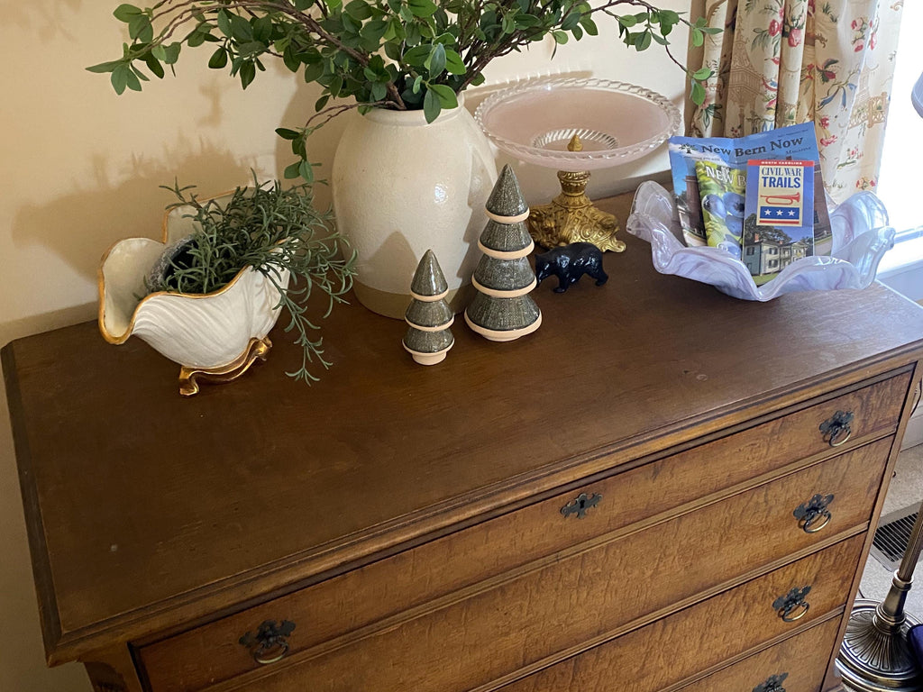 Vintage Queen Anne Dresser, West Michigan Furniture Company Chest, Solid Wood Drawers