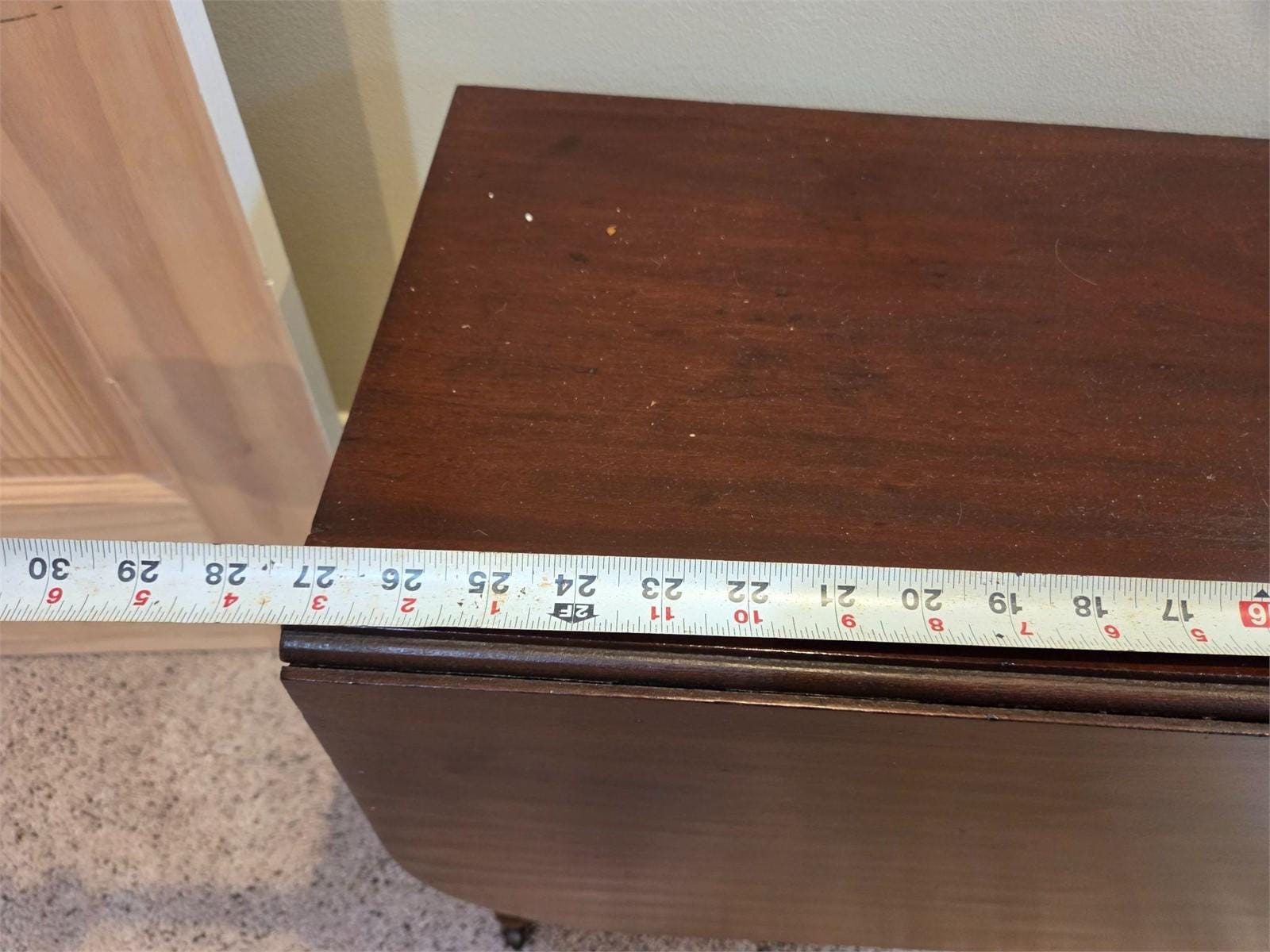 Antique 19th Century Drop-Leaf Coffee Table – Federal Style Mahogany Pembroke Table – Sourced from Bath, NC