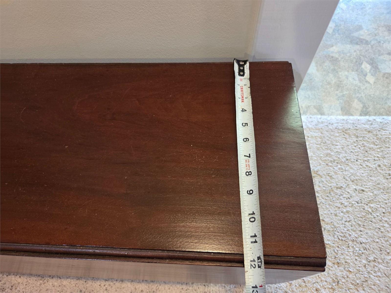 Antique 19th Century Drop-Leaf Coffee Table – Federal Style Mahogany Pembroke Table – Sourced from Bath, NC