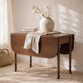 Antique 19th Century Drop-Leaf Coffee Table – Federal Style Mahogany Pembroke Table – Sourced from Bath, NC