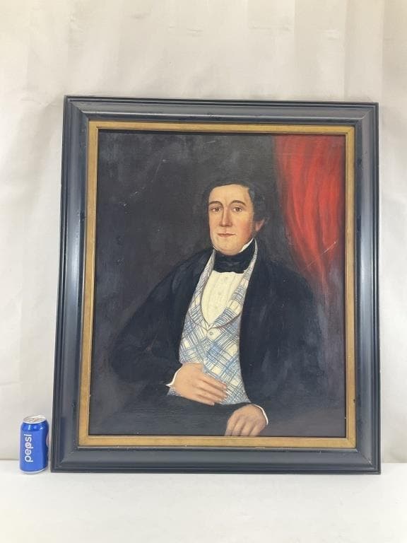 Large Victorian Portrait, School of John Seymour Lucas, Tartan Waistcoat, 19th Century Oil Painting, Arthur Stewart London Provenance