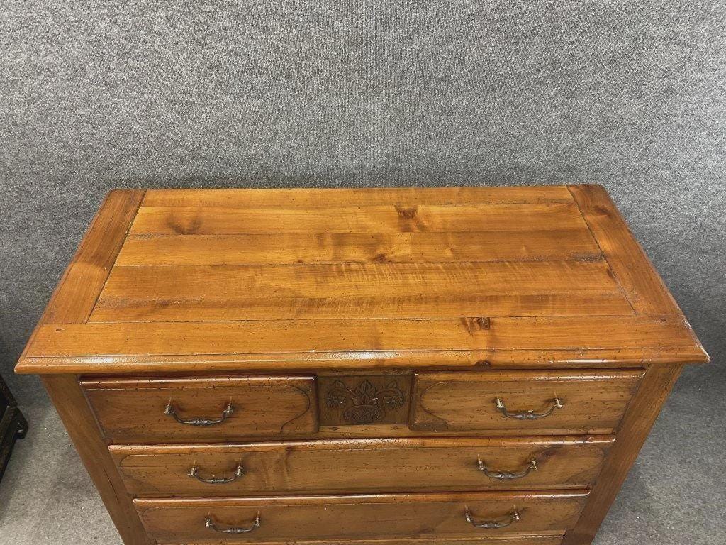 Michel Ferrand French Chest of Drawers, French Country Dresser, Solid Wood European Farmhouse Chest, Vintage Style Bedroom Furniture