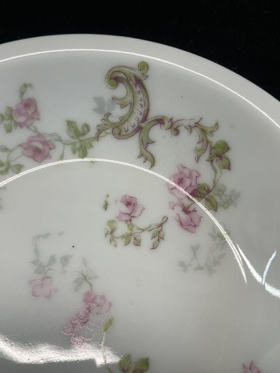 Antique Theodore Haviland Limoges France Schleiger 144 China | Pink Roses Floral Dinnerware | Plates Bowls Cups Saucers Serving Pieces
