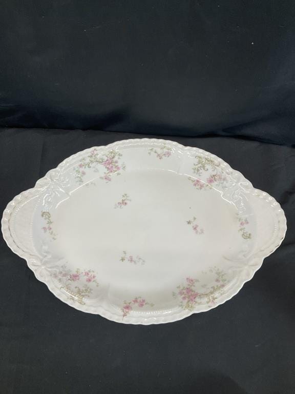 Antique Theodore Haviland Limoges France Schleiger 144 China | Pink Roses Floral Dinnerware | Plates Bowls Cups Saucers Serving Pieces