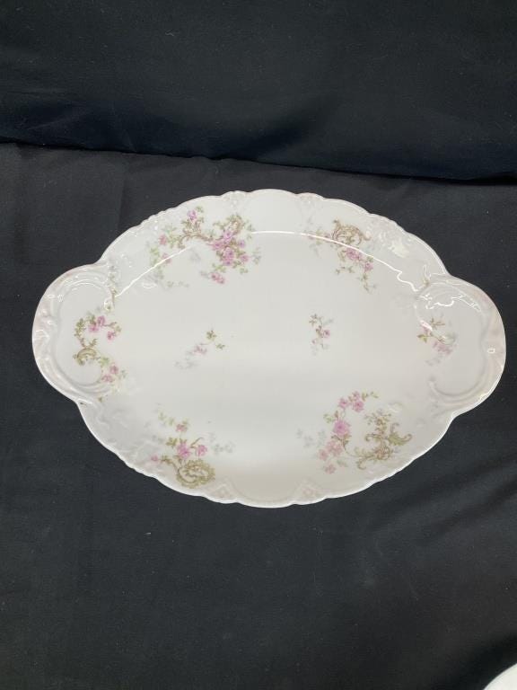 Antique Theodore Haviland Limoges France Schleiger 144 China | Pink Roses Floral Dinnerware | Plates Bowls Cups Saucers Serving Pieces