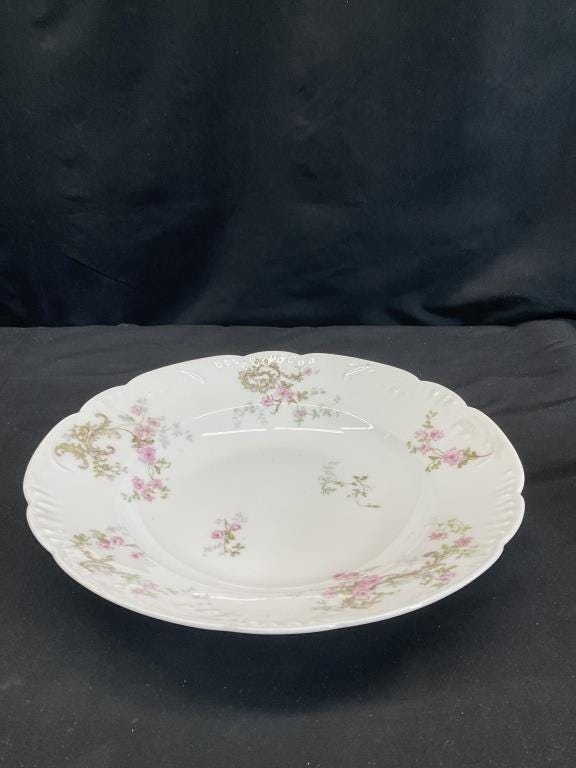 Antique Theodore Haviland Limoges France Schleiger 144 China | Pink Roses Floral Dinnerware | Plates Bowls Cups Saucers Serving Pieces