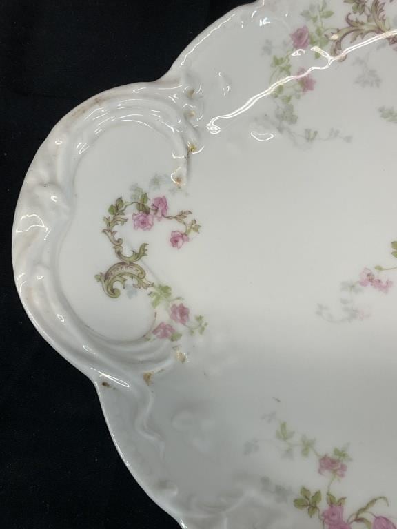 Antique Theodore Haviland Limoges France Schleiger 144 China | Pink Roses Floral Dinnerware | Plates Bowls Cups Saucers Serving Pieces