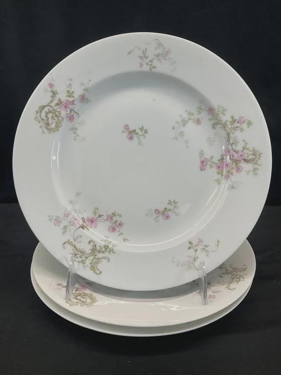 Antique Theodore Haviland Limoges France Schleiger 144 China | Pink Roses Floral Dinnerware | Plates Bowls Cups Saucers Serving Pieces