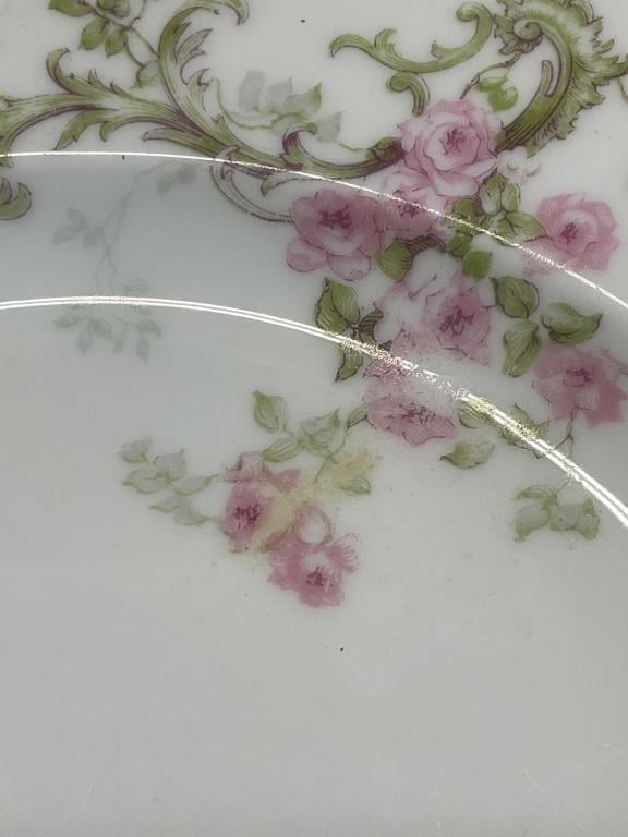 Antique Theodore Haviland Limoges France Schleiger 144 China | Pink Roses Floral Dinnerware | Plates Bowls Cups Saucers Serving Pieces