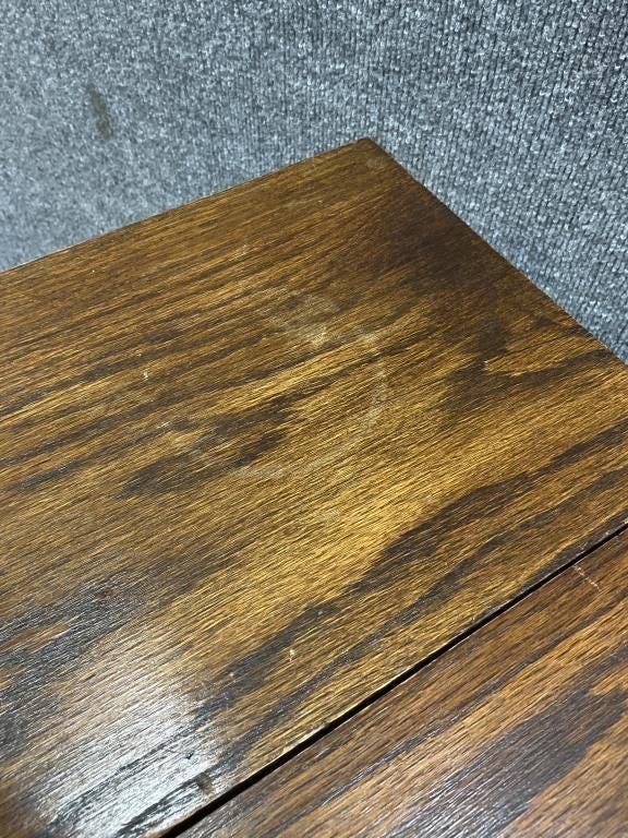 Antique Oak Barley Twist Drop Leaf Kitchen Table | English Gateleg Breakfast Dining Table | Jacobean Style